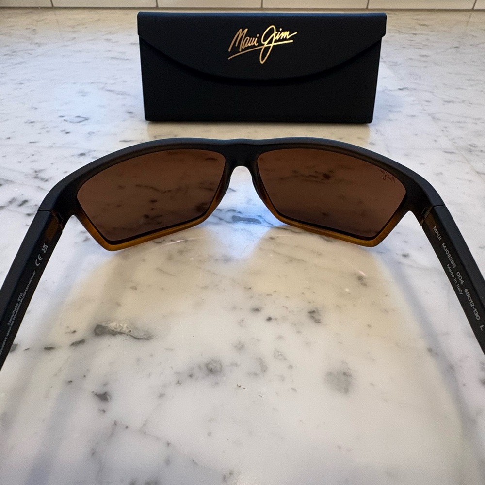 Maui Jim Alenuihaha Black and Brown Sunglasses - Picture 4 of 16
